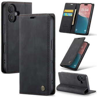 iPhone 16 - Charcoal Gray - Book Case