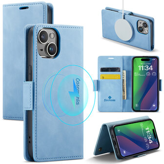 iPhone 15 Plus Sky Blue - MagSafe Book Case