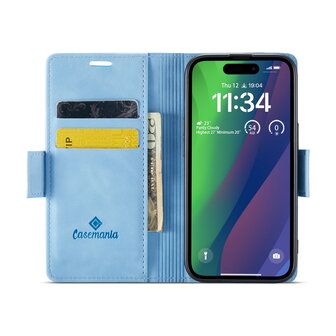 iPhone 15 Plus Sky Blue - MagSafe Book Case