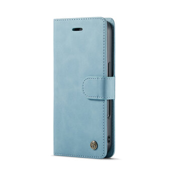 iPhone 16 - Aqua Blue - 2 in 1 Book Case