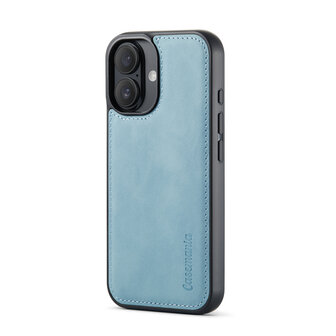 iPhone 16 - Aqua Blue - 2 in 1 Book Case