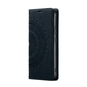 Samsung A55 - Charcoal Gray - Mandala Book Case