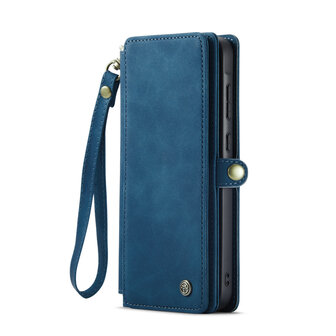 Samsung A56 - Navy Blue - 2 in 1 Book met Extra Vakken