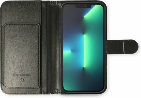 iPhone 11 Zwart - 2 in 1 HQ Book Case met Extra Vakken