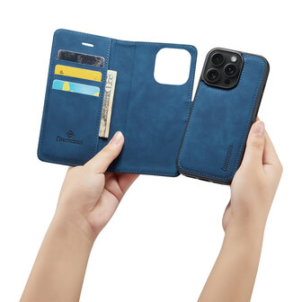 iPhone 16 Pro - Navy Blue - 2 in 1 Book Case