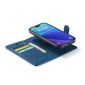 iPhone 16 Pro - Navy Blue - 2 in 1 Book Case