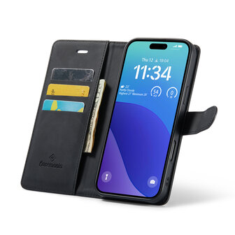 iPhone 16 Pro Max - Charcoal Gray - 2 in 1 Book Case