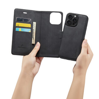 iPhone 16 Pro Max - Charcoal Gray - 2 in 1 Book Case