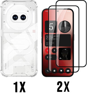 Nothing Phone 2a - Anti Shock &amp;amp; 2x Glas - Transparant