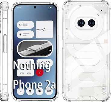 Nothing Phone 2a - Anti Shock &amp;amp; 2x Glas - Transparant