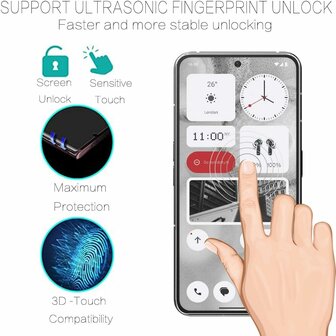 Nothing Phone 2a - Anti Shock &amp;amp; 2x Glas - Transparant
