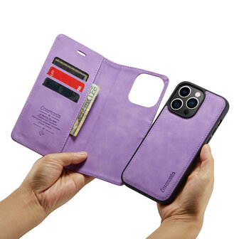 iPhone 12 &amp;amp; 12 Pro - Bright Lila - 2 in 1 Book Case