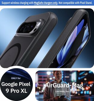 Pixel 9 Pro - Zwart - Matte Armor - Geschikt voor MagSafe