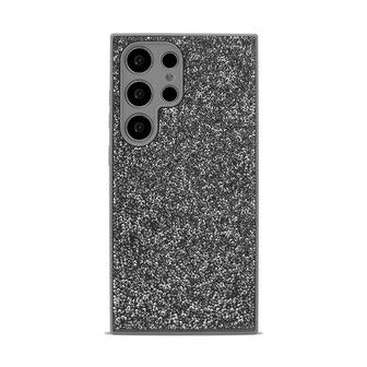 Samsung S24 Ultra - Diamant Glitter - Zilver