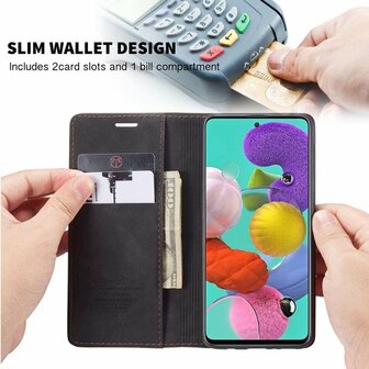 Samsung A51 Charcoal Gray - Book Case