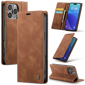 iPhone 16 Pro Max - Sienna Brown - Book Case