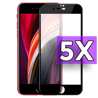 Hoco - iPhone SE (2022-2020) - Full Glas - 5 Stuks