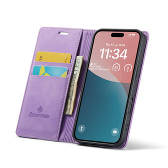 iPhone 16 Plus - Bright Lila - Book Case