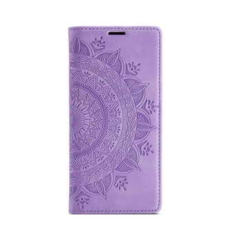 Samsung A55 - Bright Lila - Mandala Book Case