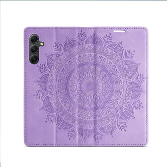 Samsung A55 - Bright Lila - Mandala Book Case