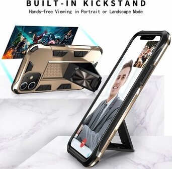 iPhone 11 Pro Goud - Magnetic Kickstand Armor Case