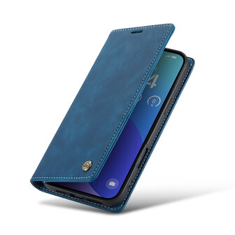 iPhone 16 Pro Max - Navy Blue - Book Case