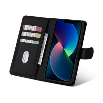 iPhone 16 Plus - 2 in 1 Afneembare Book Case - Zwart