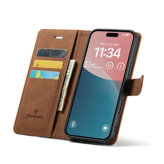 iPhone 16 Plus - Sienna Brown - 2 in 1 Book Case