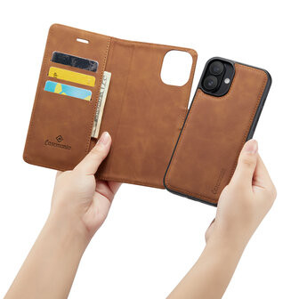 iPhone 16 Plus - Sienna Brown - 2 in 1 Book Case