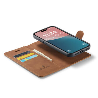 iPhone 16 Plus - Sienna Brown - 2 in 1 Book Case