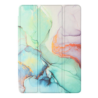 Samsung Tab A9 Plus - Marmer Groen - Smart Cover