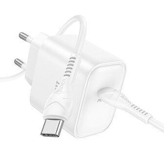 iPhone 16 Pro Max - 2m Type C &amp;amp; Stekker (DC71) - 25W - Wit