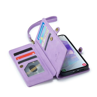 Samsung A55 - Bright Lila - 2 in 1 Book met Extra Vakken
