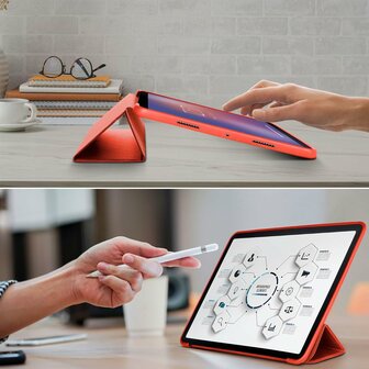 Samsung Tab A9 Plus - Rood - Smart Cover