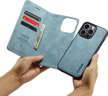 iPhone 14 Pro Aqua Blue - 2 in 1 Book Case