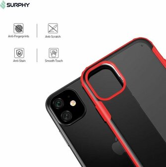 iPhone 11 - Multi Protective Armor + Tempered Glass - Rood