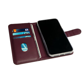 iPhone 11 - Book Case - Bordeaux