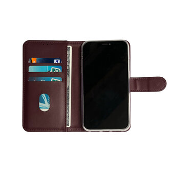 iPhone 11 - Book Case - Bordeaux