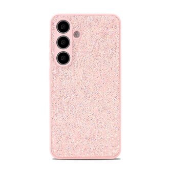Samsung Galaxy A56 - Roze - Diamant Glitter Back Cover
