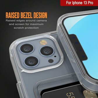 iPhone 13 Pro - Back Cover met Kaarthouder - Transparant