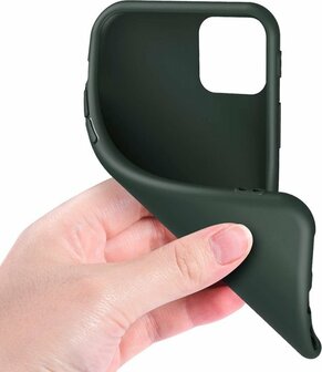 iPhone 11 Pro Max - Back Cover &amp;amp; 2X Glas - Groen