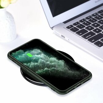 iPhone 11 Pro Max - Back Cover &amp;amp; 2X Glas - Groen