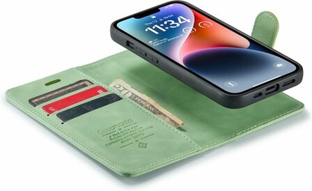 iPhone 14 Plus Pistache Green - 2 in 1 Book Case