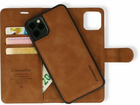 iPhone 11 Pro Max Sienna Brown - 2 in 1 Book Case