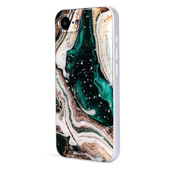 iPhone 16e - Groen - Marmer MagSafe Back Cover