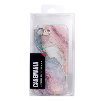 iPhone 16e - Roze - Marmer MagSafe Back Cover