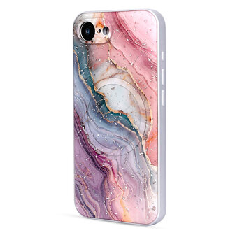 iPhone 16e - Roze - Marmer MagSafe Back Cover