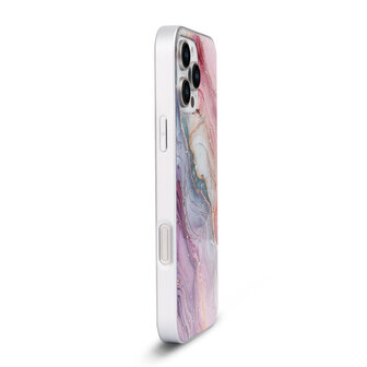 iPhone 16 Pro - Roze - Camera Marmer MagSafe Back Cover