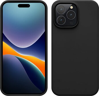iPhone 14 Pro - Liquid Back Cover - Zwart