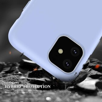 iPhone 11 - Siliconen Back Cover - Paars